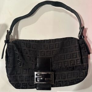 Fendi Black Monogram Shoulder Bag